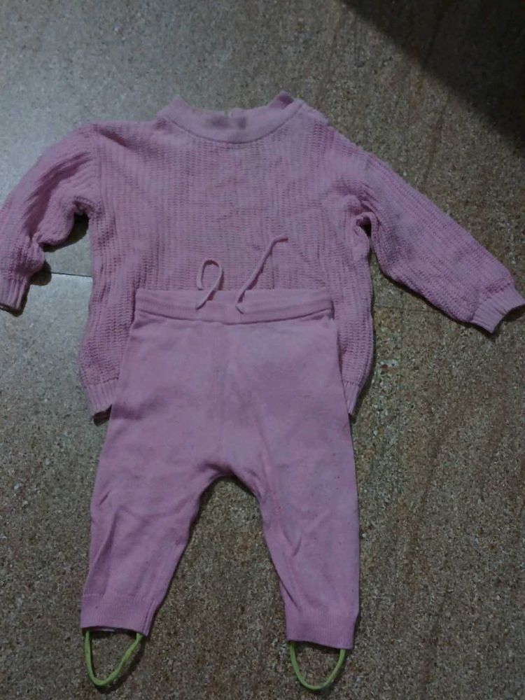 Rough Wear Pink Suit For Baby Girl