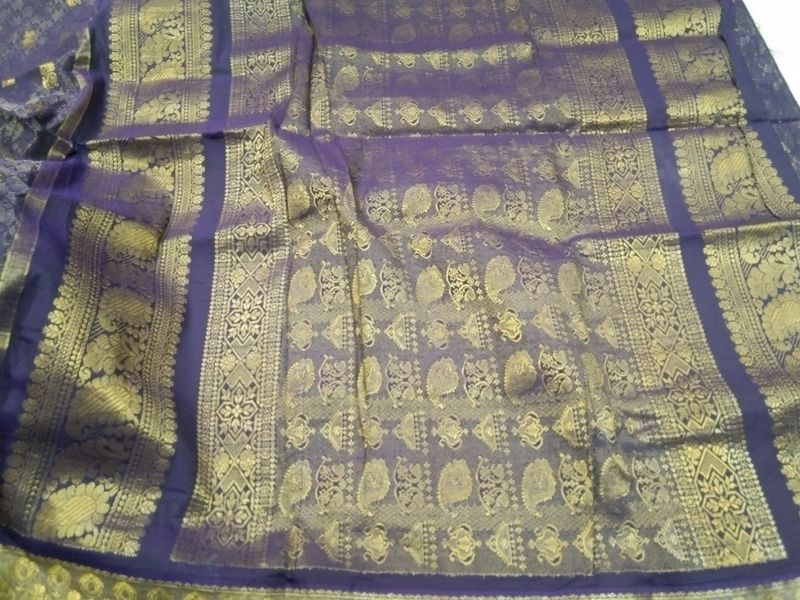 Purple Old Traditional Saree