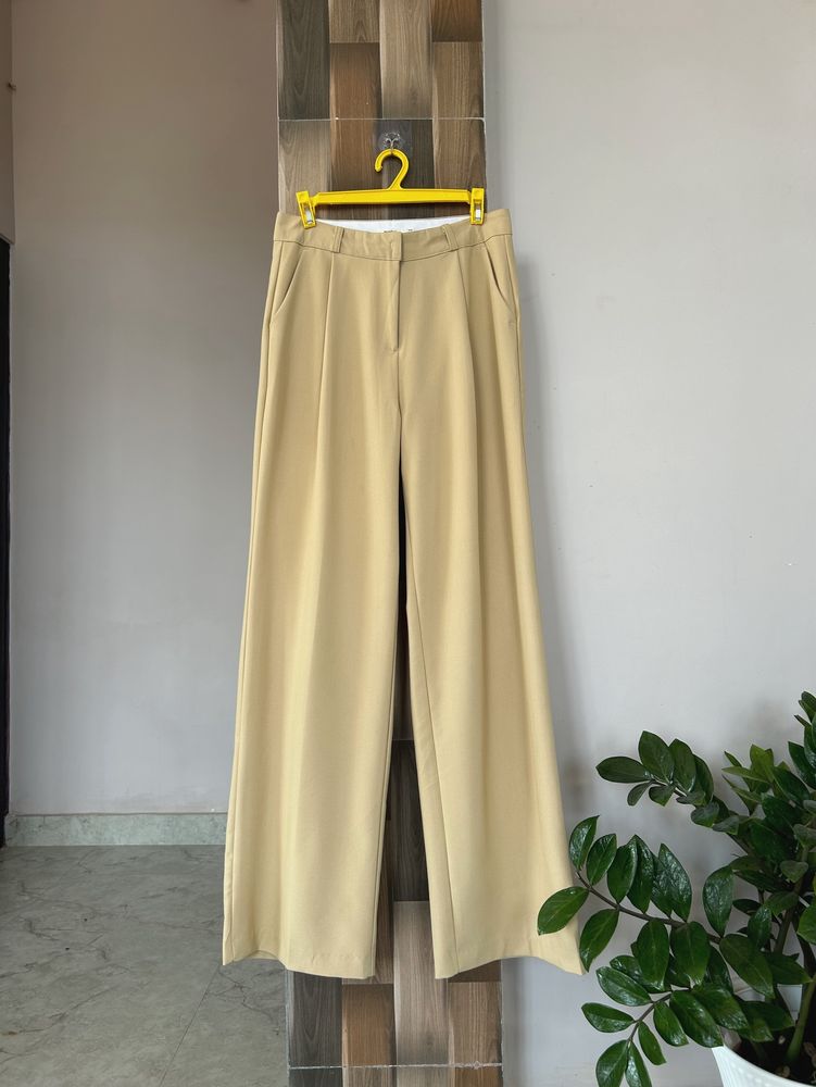 Beige Premium Quality Highwaist Trouser