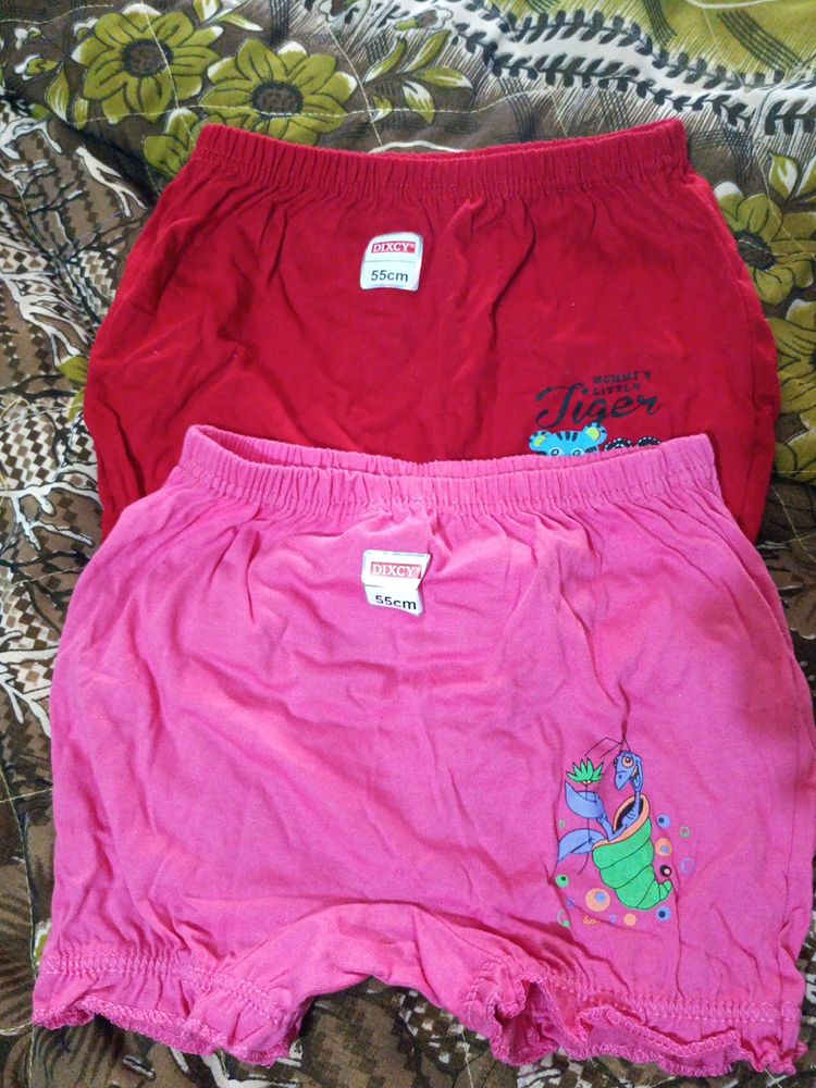 Dixcy Girls Bloomers Pack Of 2 For 4,6 Age