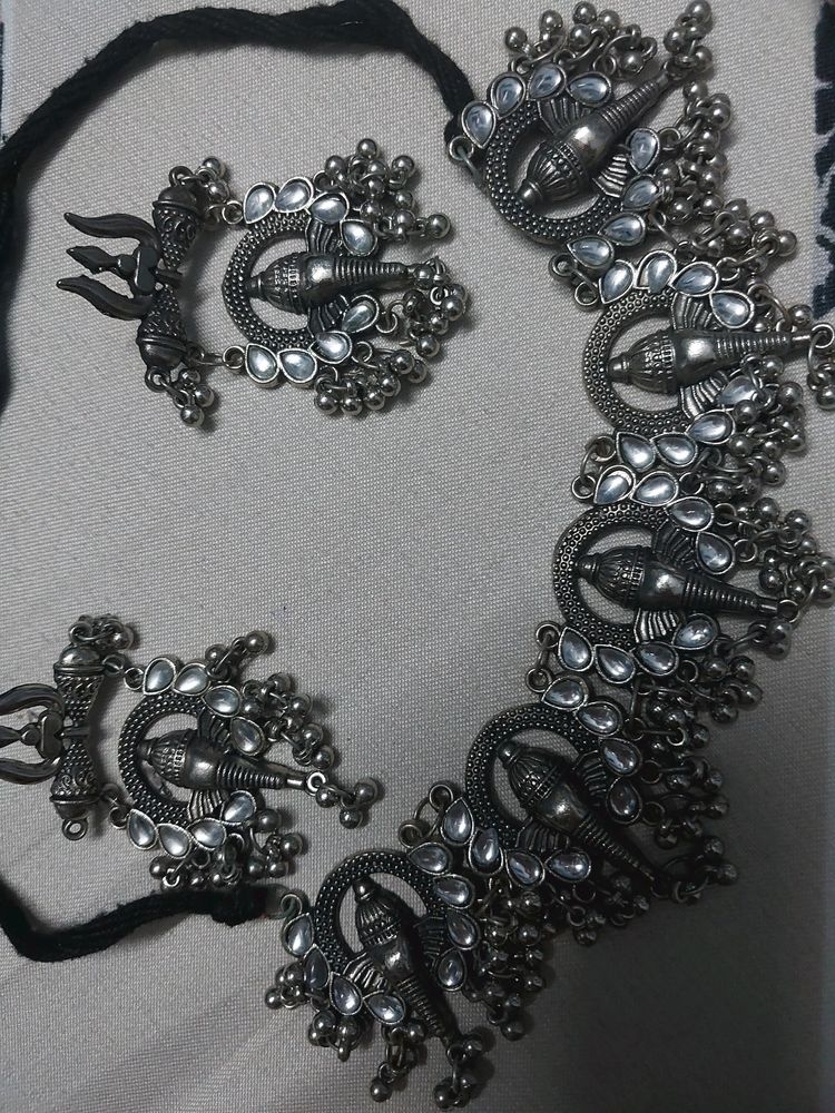 Beautiful Oxidised Choker Set