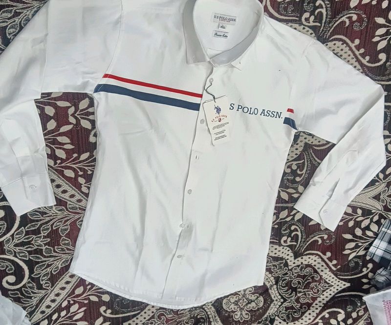 Us Polo Assn White Shirt