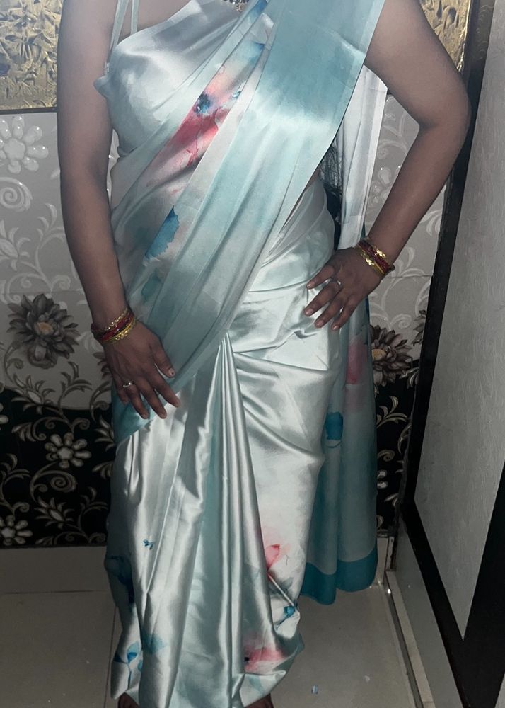 Pure satin new saree