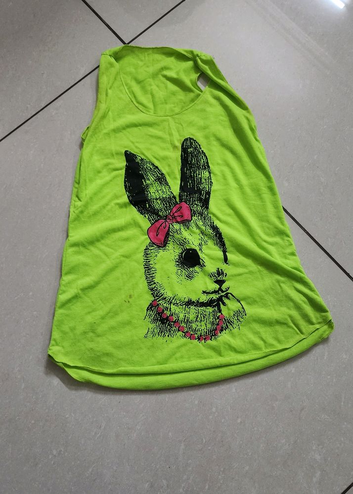 Neon Green Beach Wear Top