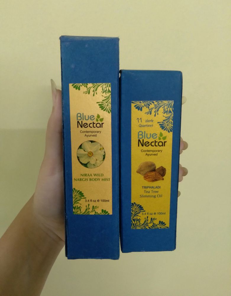 Combo Of Blue Nectar Nargis Body Mist for long las