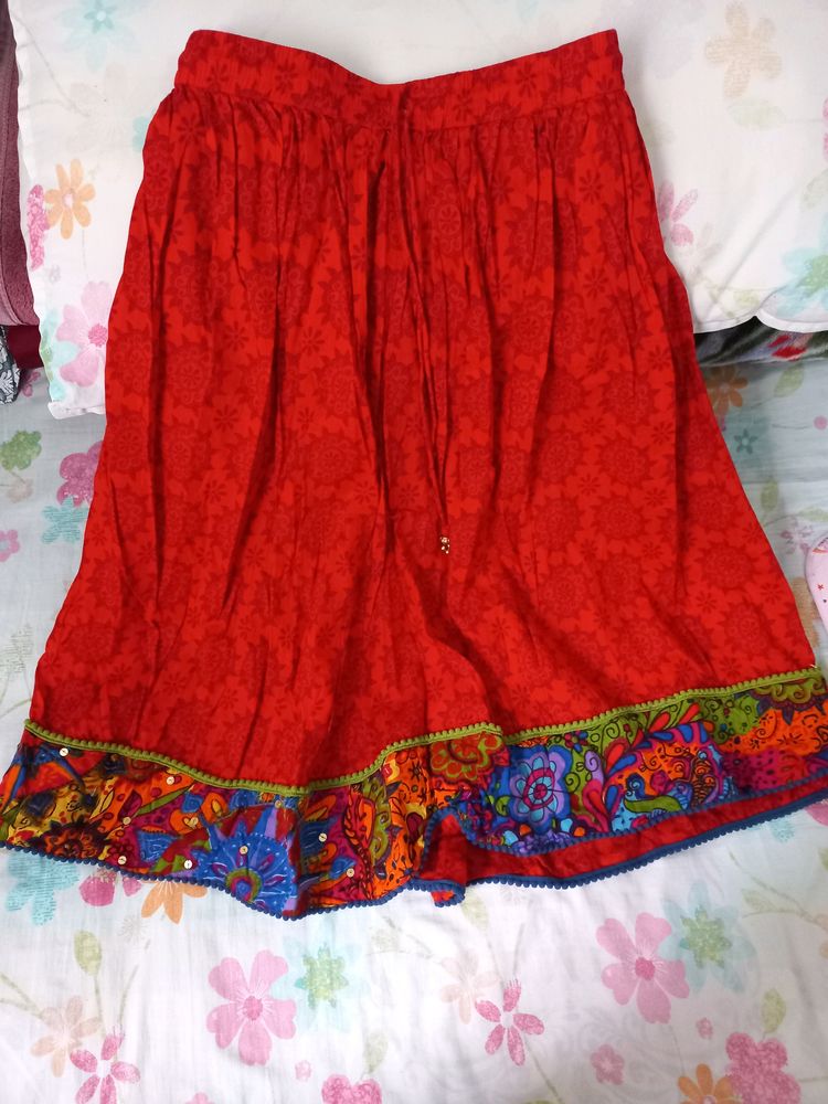 Ethnic Midi Skirt