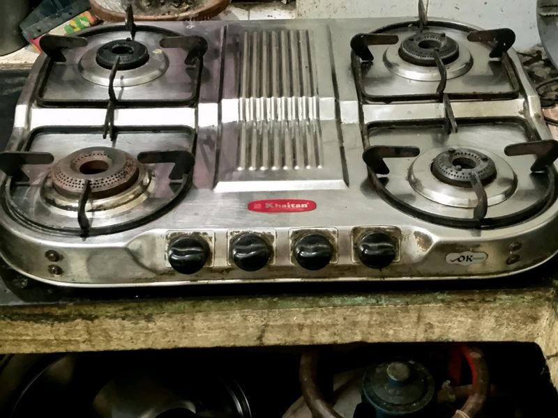 Gas stove 4 Burner Stainless Steel