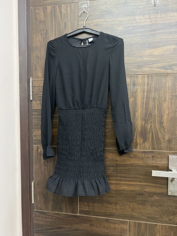 Black Smocking Dress