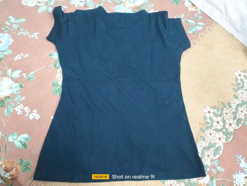 T - shirt Navy Blue Colour For Girls