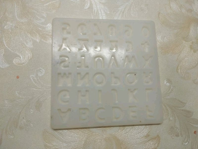 Small Alphabet Silicon Mould For Resin