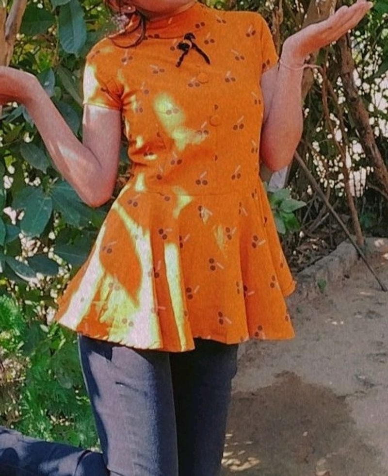 Orange Empire Dress