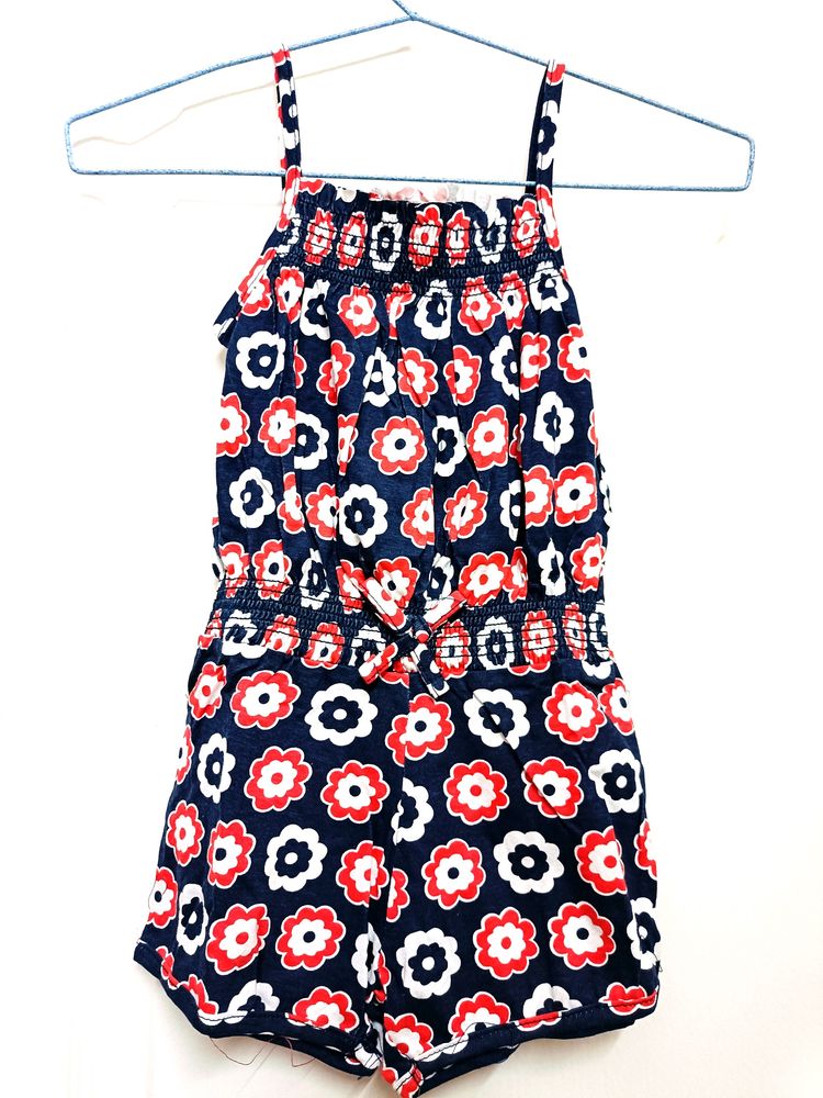 Jumpsuit In Cotton Print For 1 To 2 Year