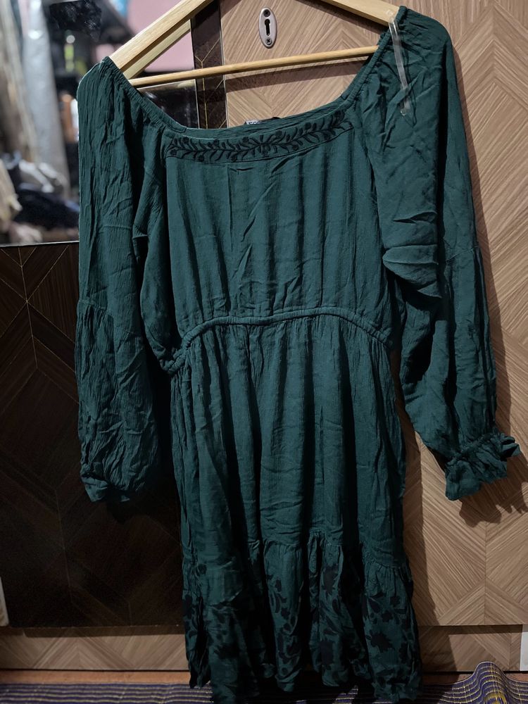 Dark Green Dress