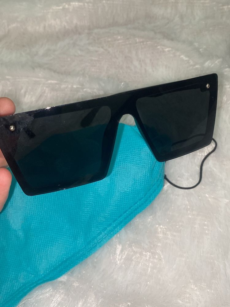 Black Sunglasses Unisex With Cover