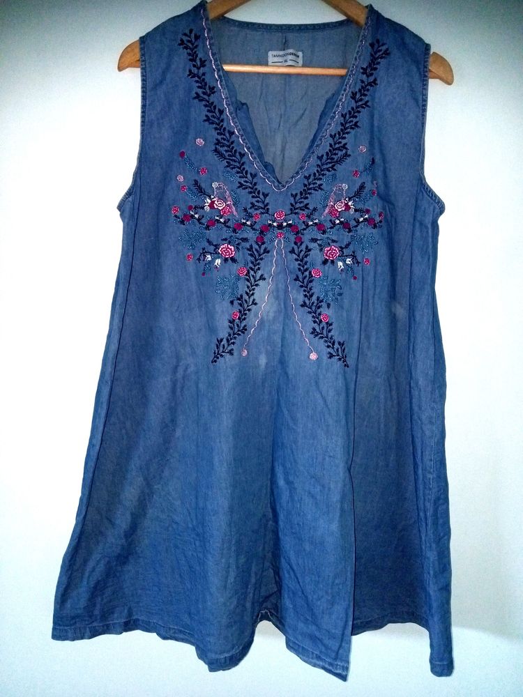 💥Best Offer - Denim Sleeveless Top Grab