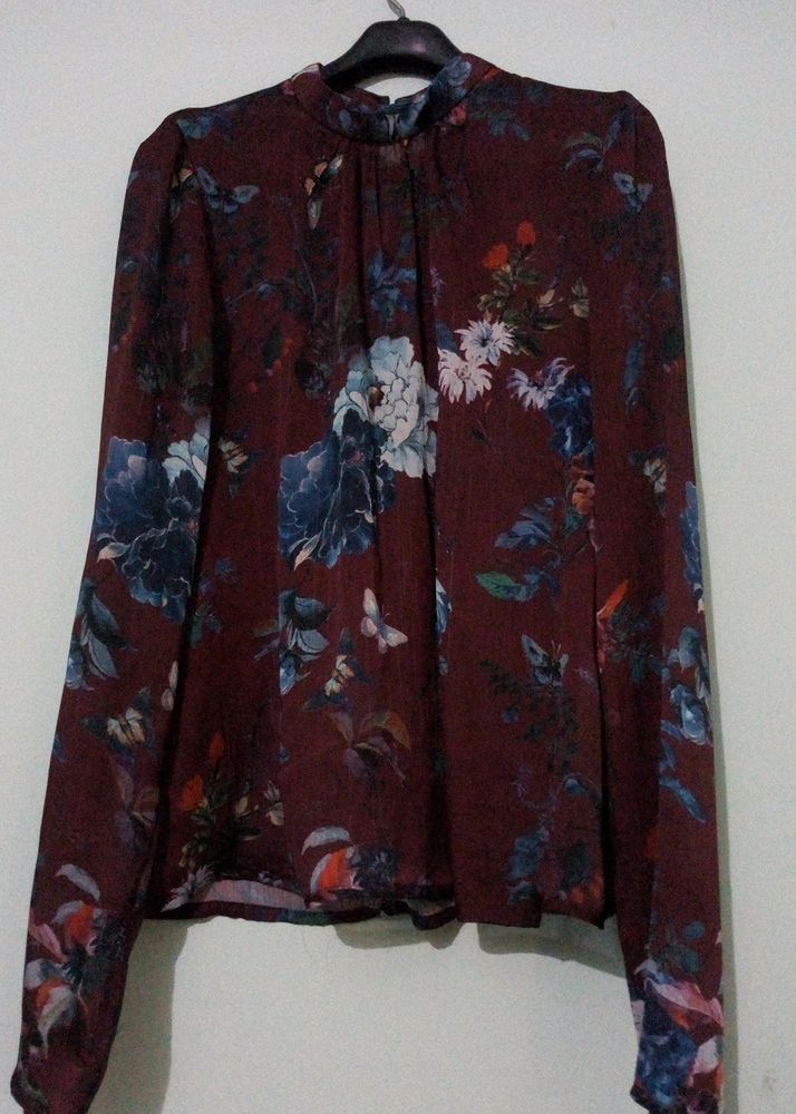 Marhoom Flower Print Top