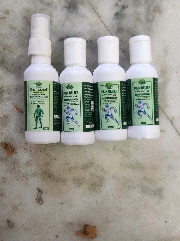 Pain Relief Oil & Spray Pack Of 4