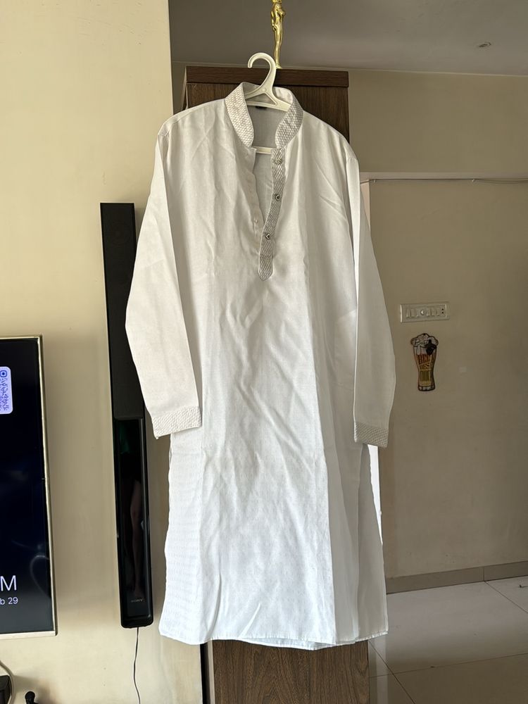 White Kurta Set