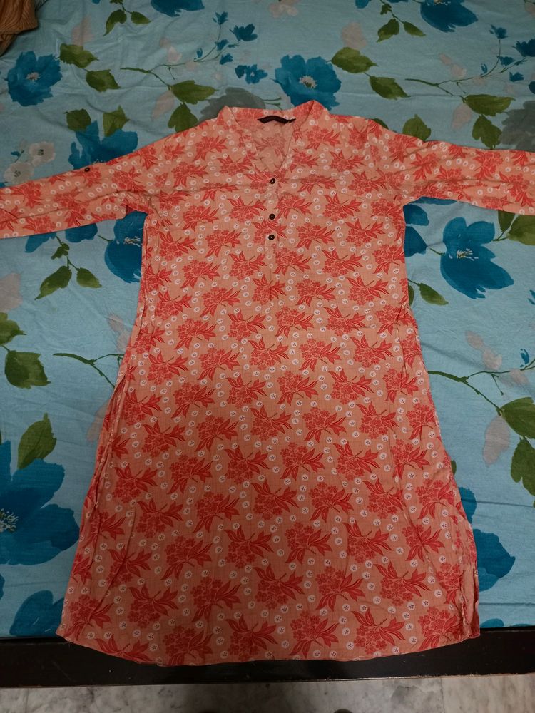 Peach Colored Kurta-"M" Size