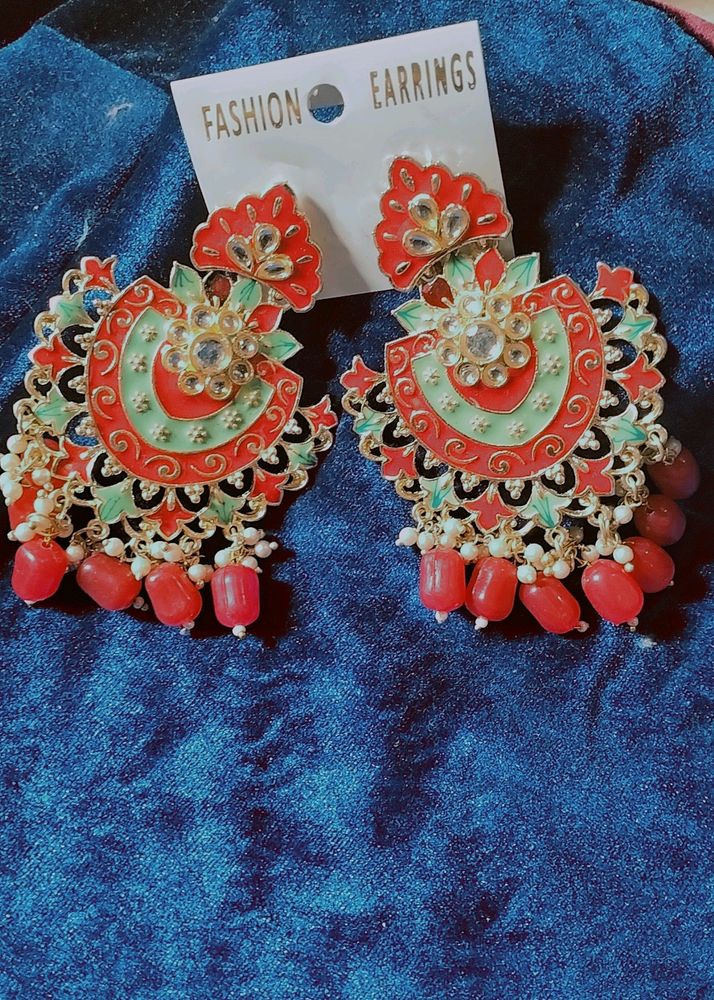 Red ♥️ Colour Earrings