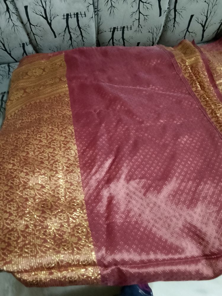 Vintage Silk Saree Some Stain