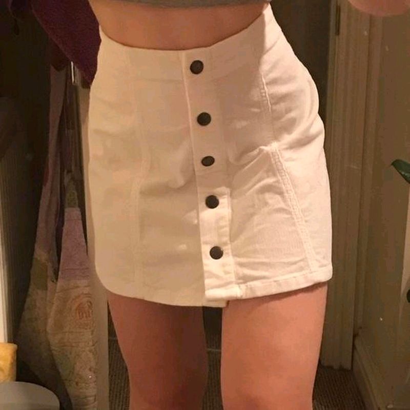 Mango(MNG) White Skirt