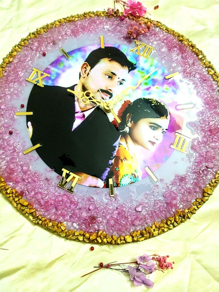 Photo Clock Resin