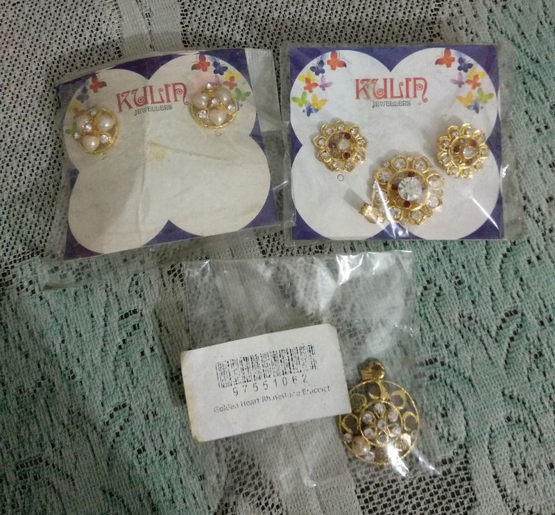 Earrings And Neck Charm Sets