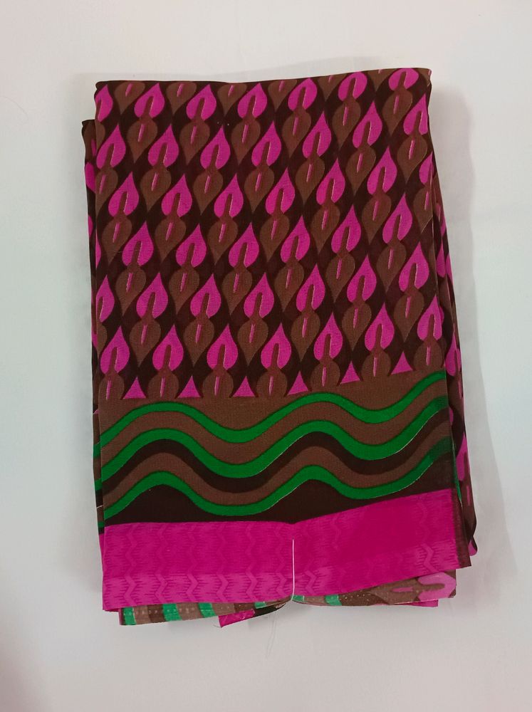 Crepe Silk Saree For Daily Wear