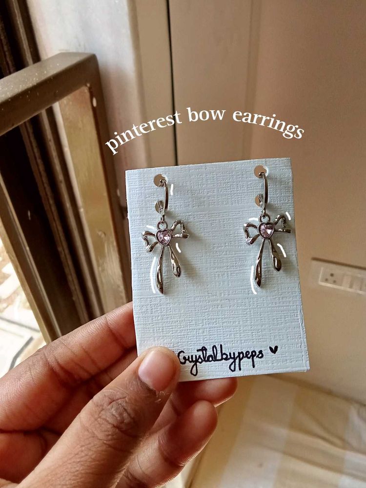 Pinterest Bow Earrings