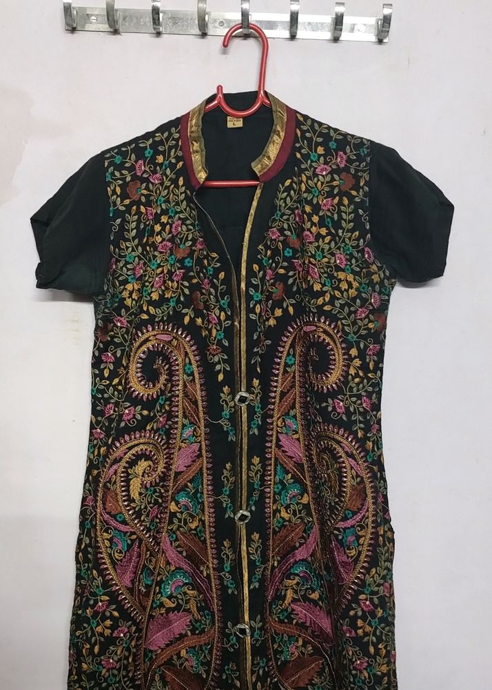 Black Embroidery Kurta