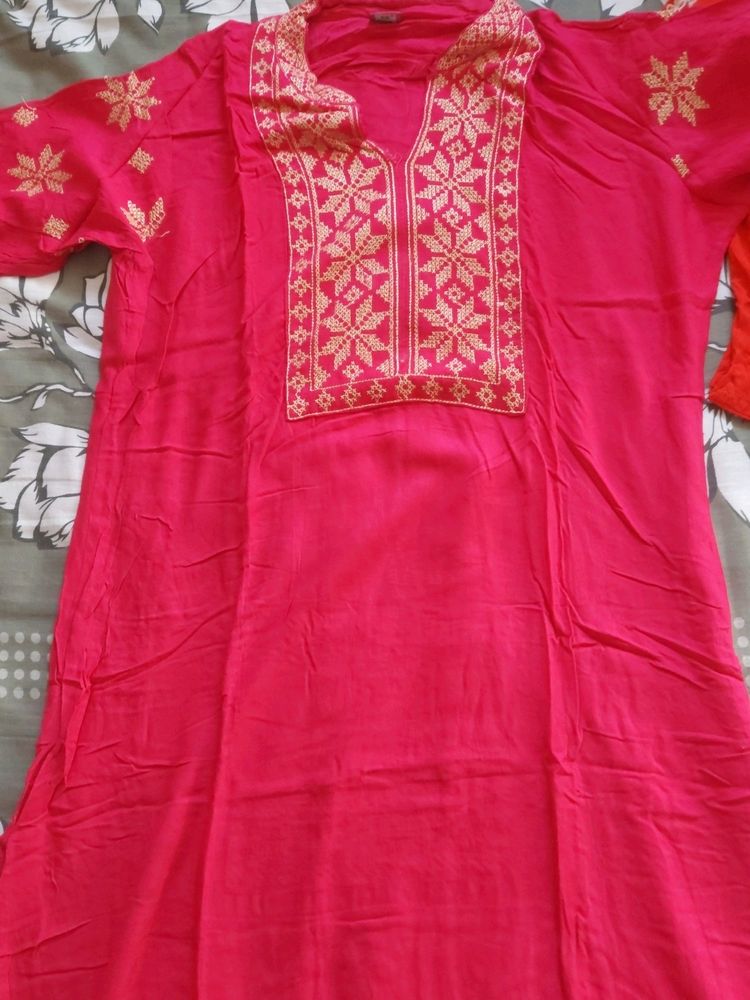 WOMEN PINK KURTI