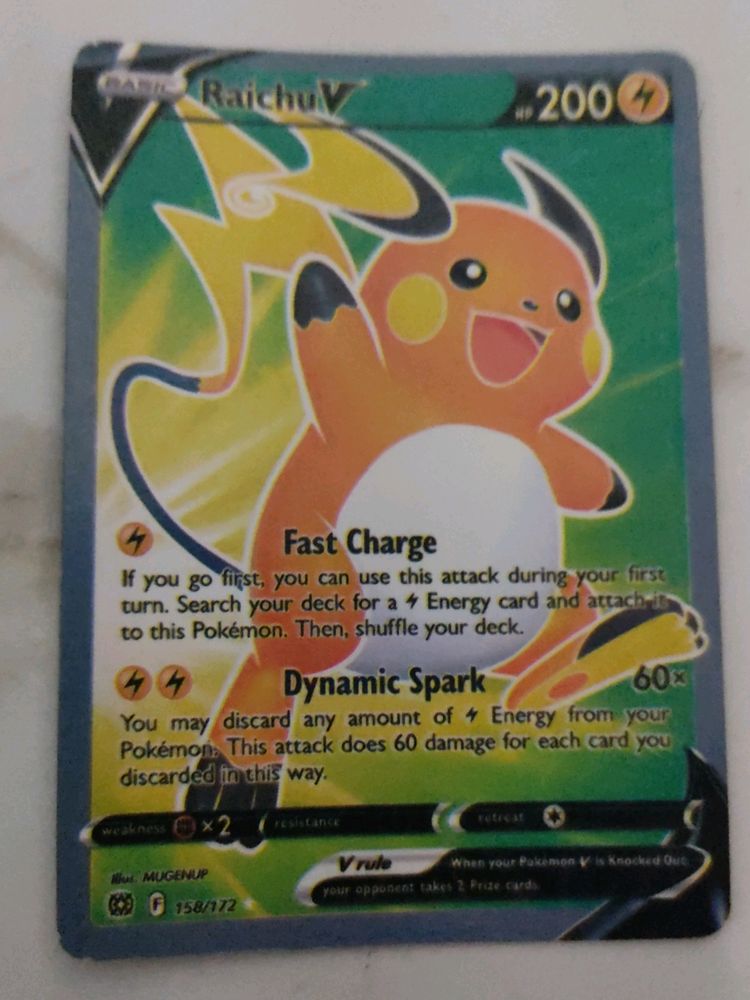 Raichu Card