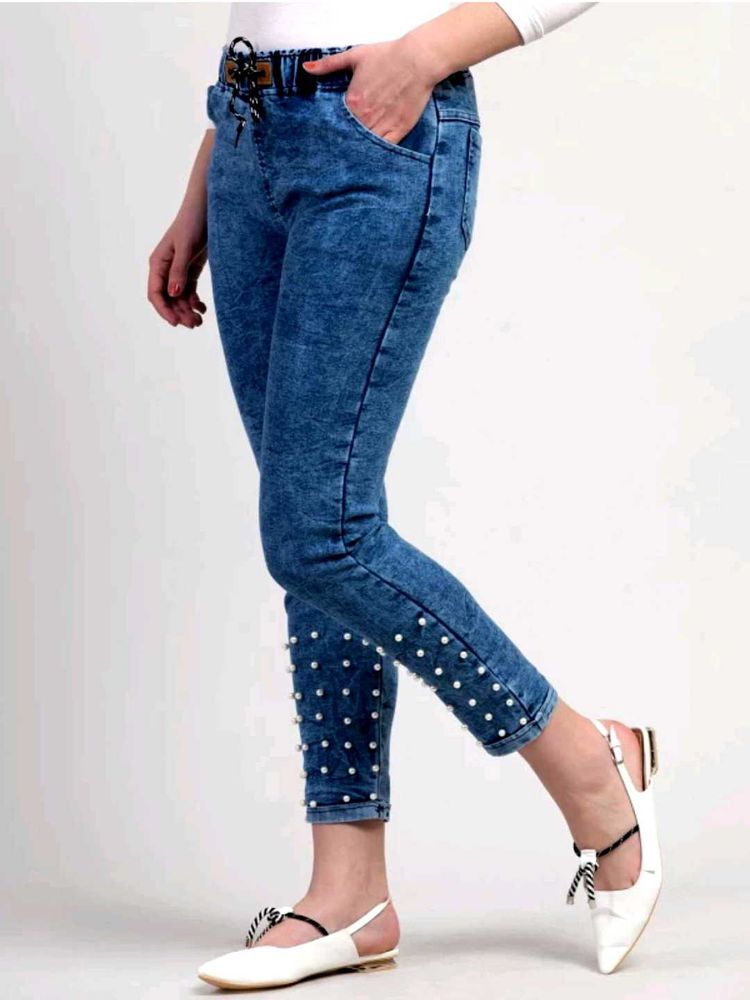 Straight Fit Denim Pants