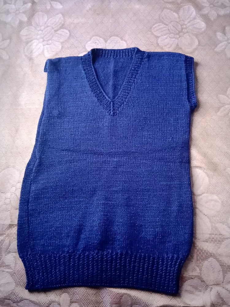 Blue Formal School Sweater For Students