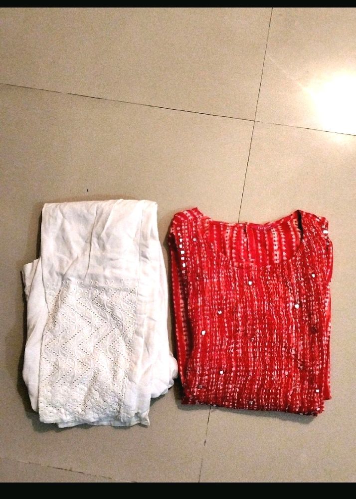 Fashor Kurta+ Chikankari Pants