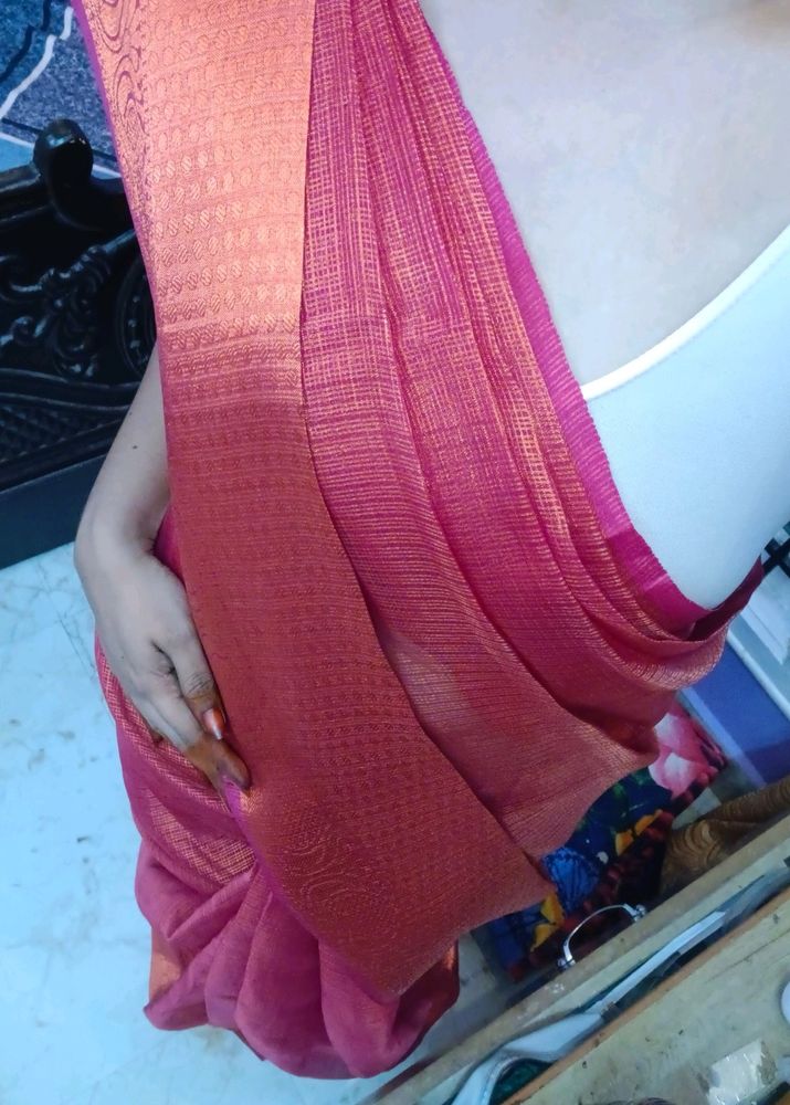 Soft Organza Festive Saree 😍