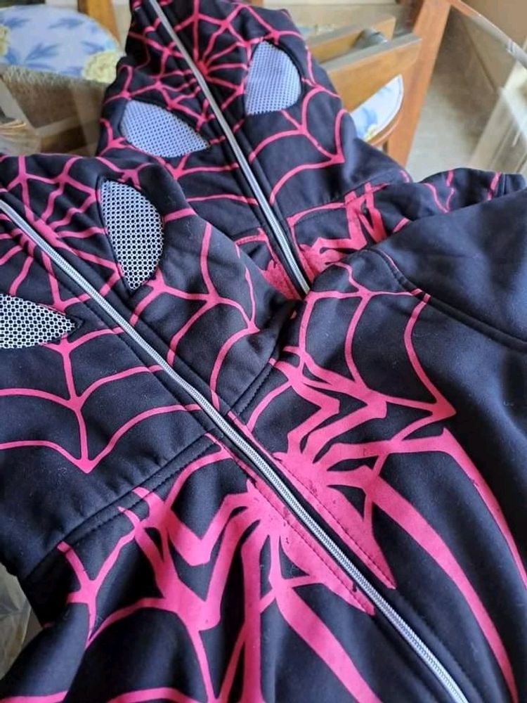 SPIDERMAN HOODIE SEE THRU EYES