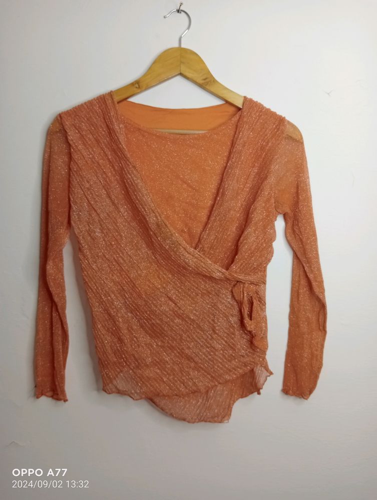 Orange Casual Top (Girl' s)