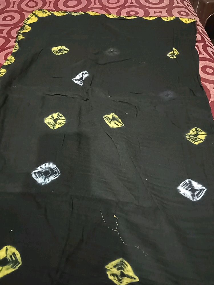 Black Cotton Dupatta 1