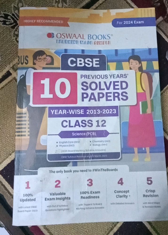 Oswall Top 10 Previous Year Solved Paper Class 12