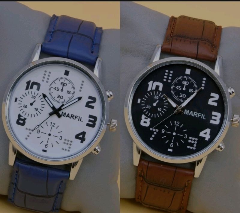 🔥New Analog Watch For Men (Pack Of 2)🔥