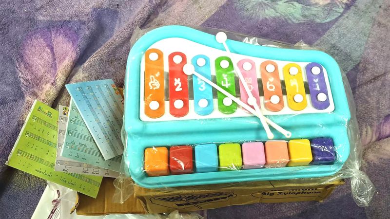 Unused Kids Piano Xylophone 8 tone