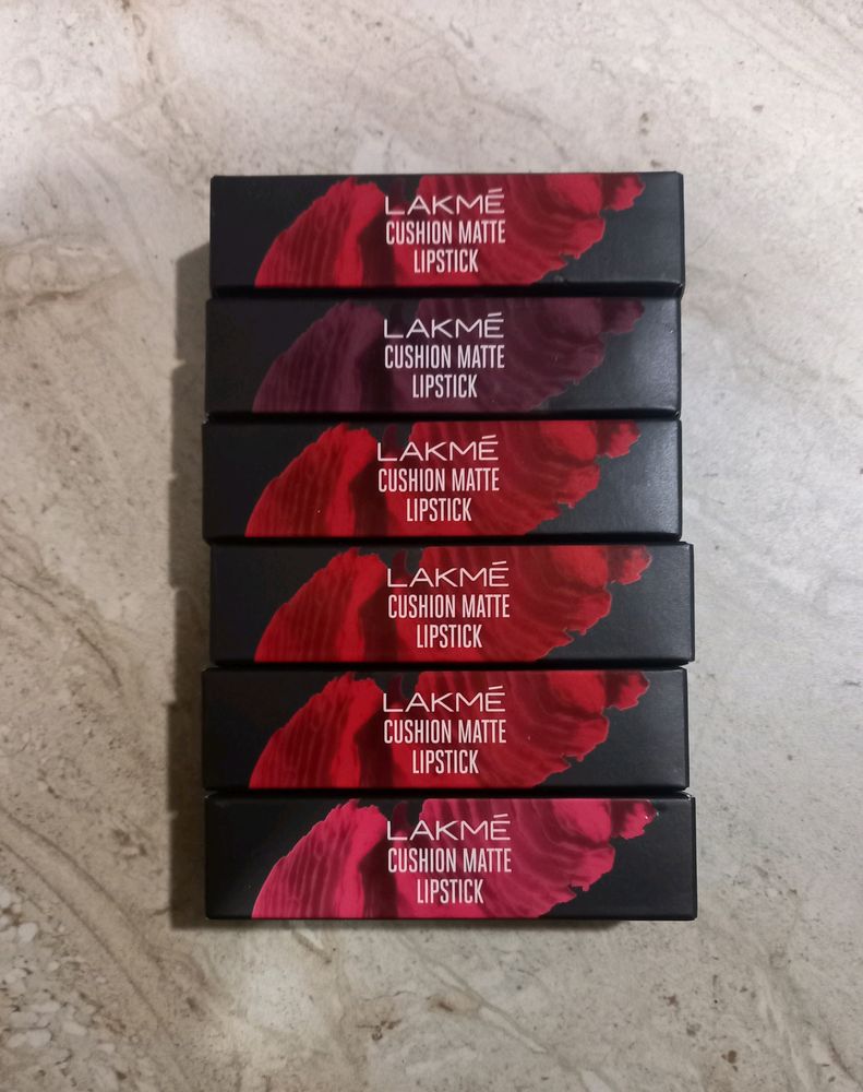 1 Pc Lakme Cushion Matt Lipstick Totally New(Origi