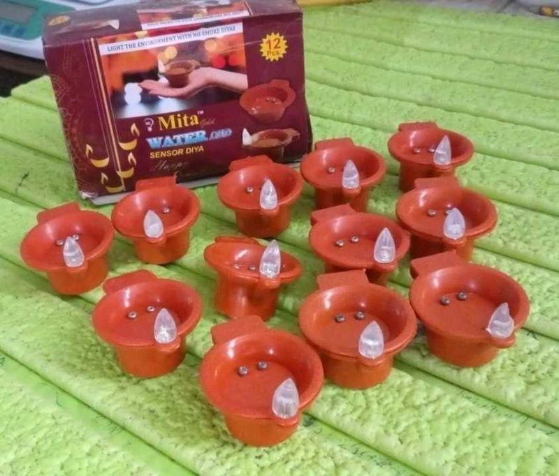 Water Sensor Diya 🪔 12 pcs