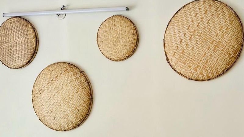 Set of 4 baskets for wall decor