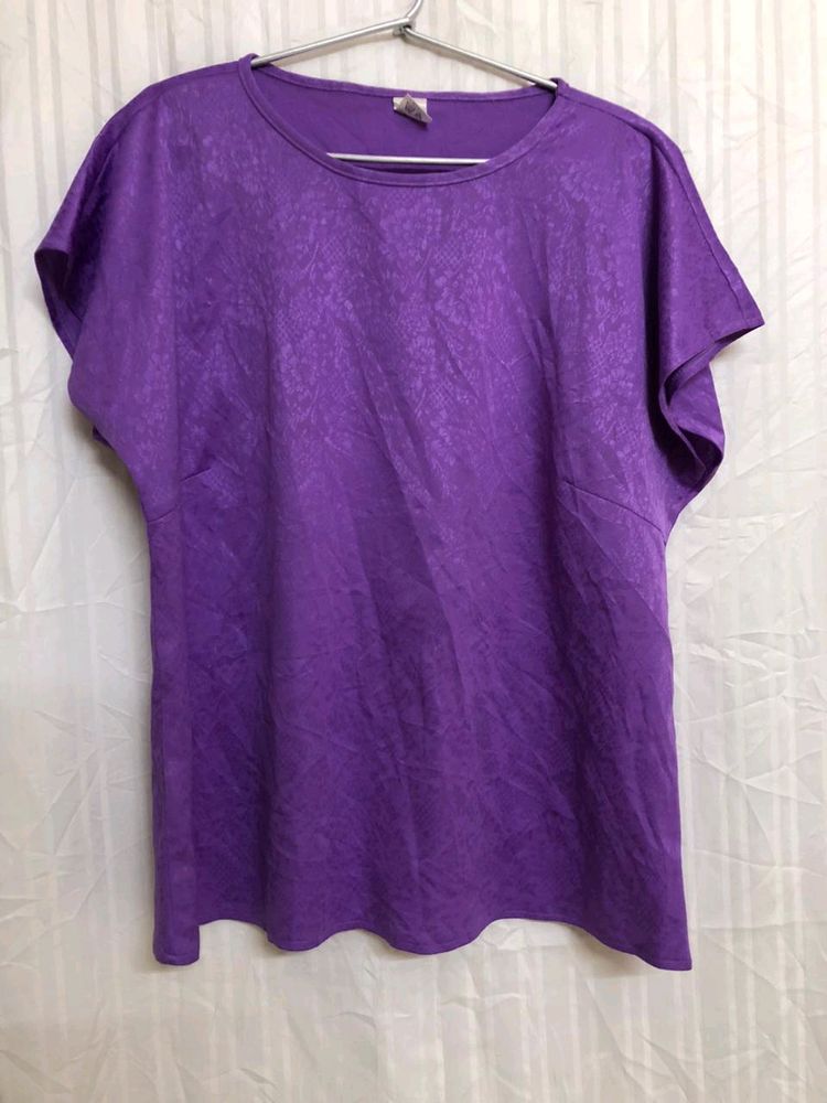 Purple Short Sleeve Top