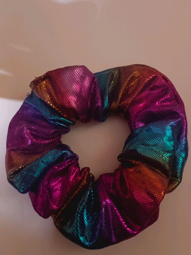 Rainbow Scrunchie