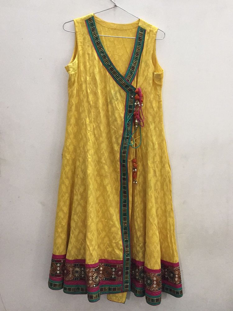 Yellow Anarkali Kurti