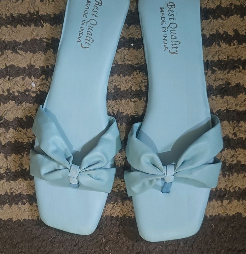 Beautiful Sky Blue Flats